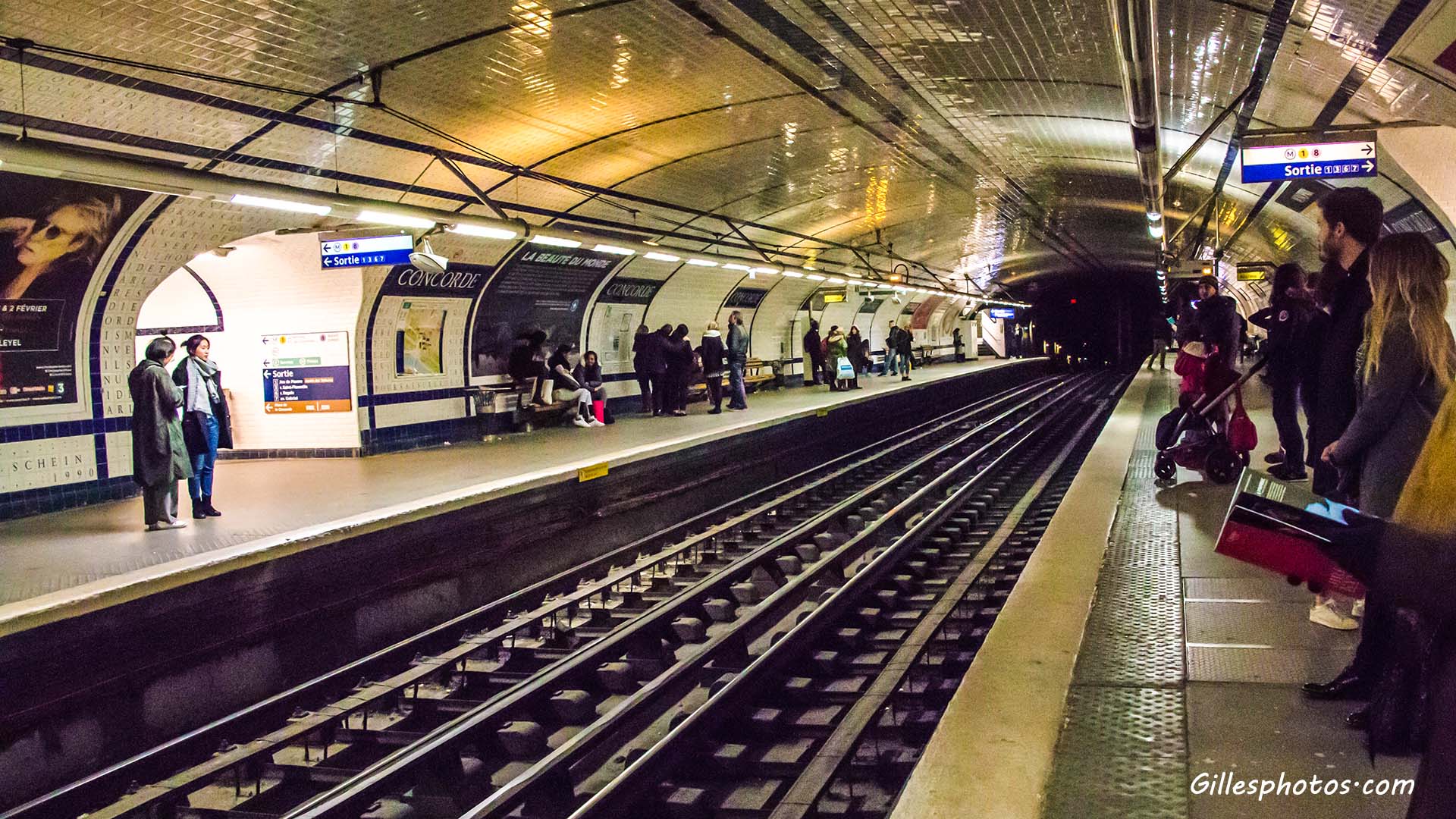 Photos Quai de metro Parisien
